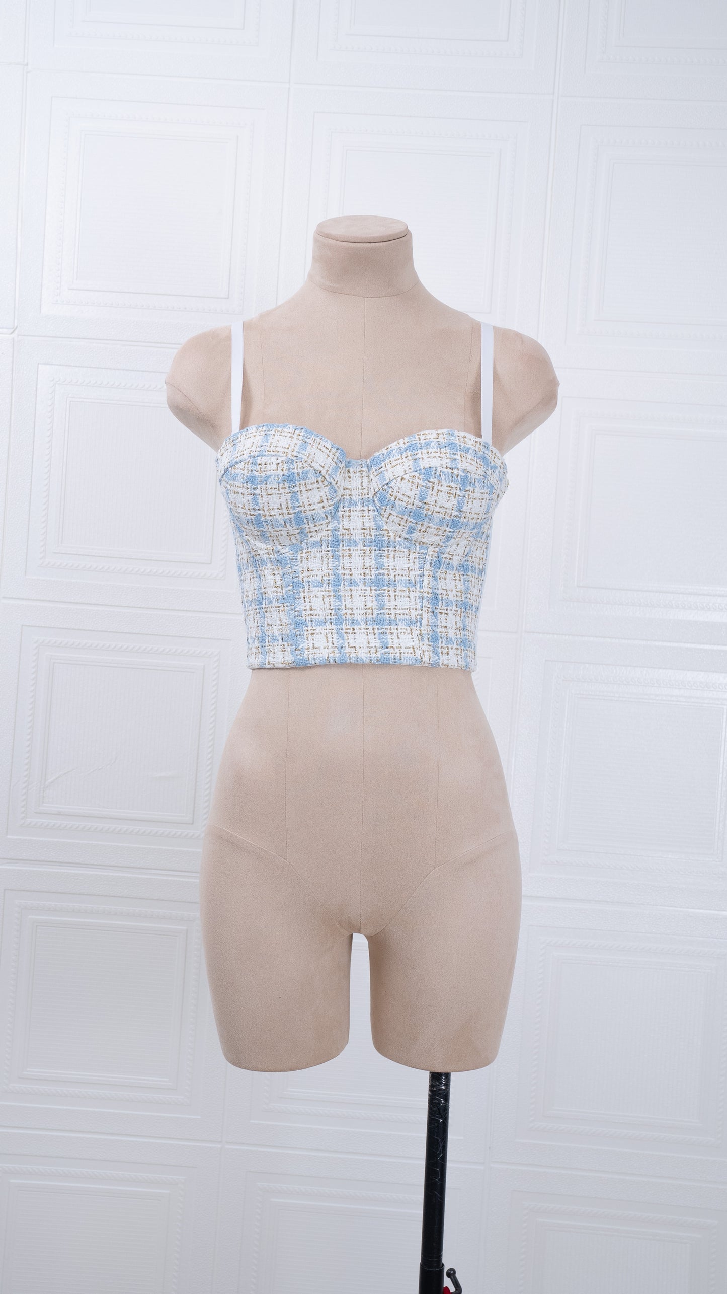 Tweed Charm Corset blue