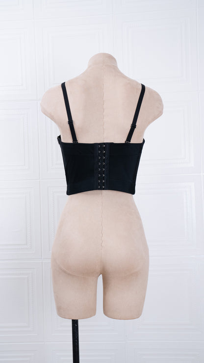 Tweed Charm Corset black