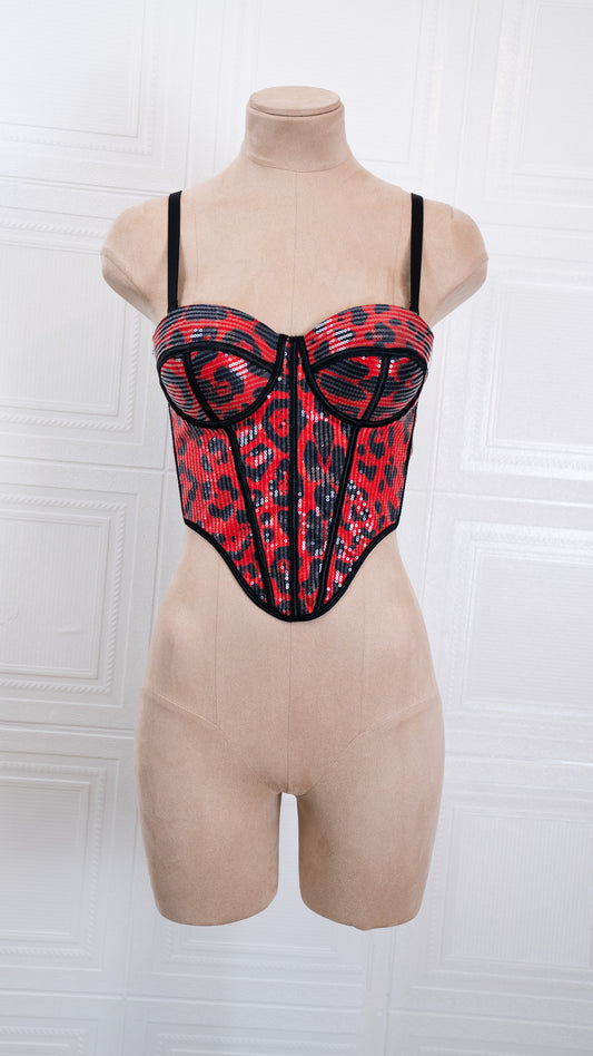 Wild Edge Corset Red