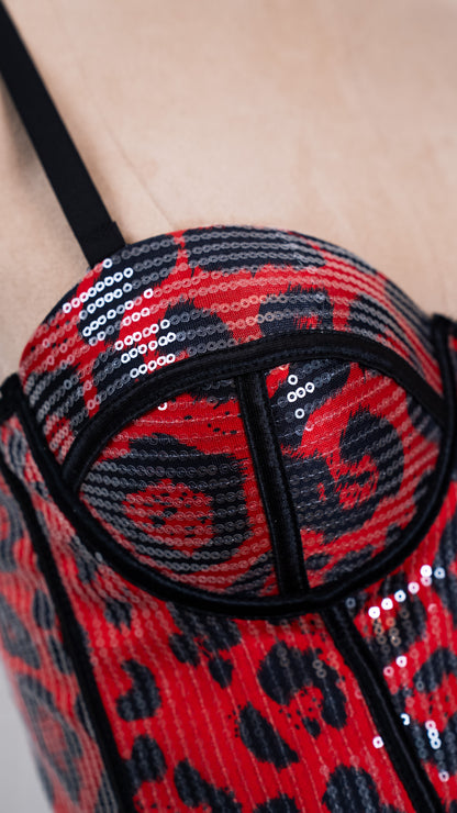 Wild Edge Corset Red