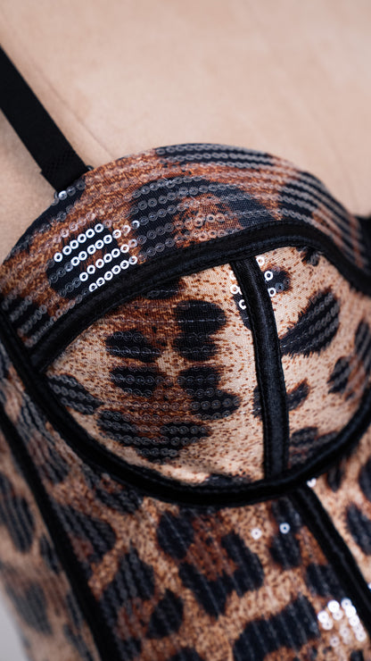 Wild Edge Corset Brown