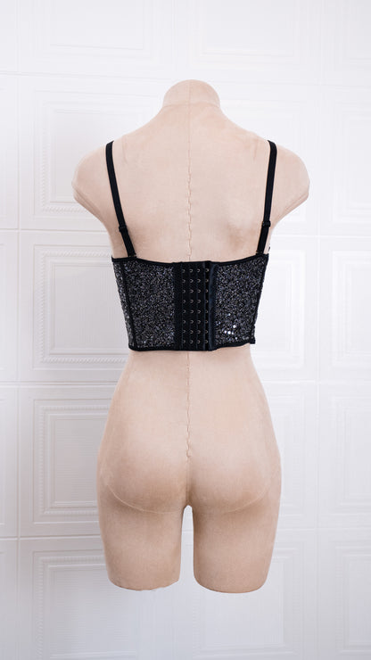 Midnight Spark Corset Black