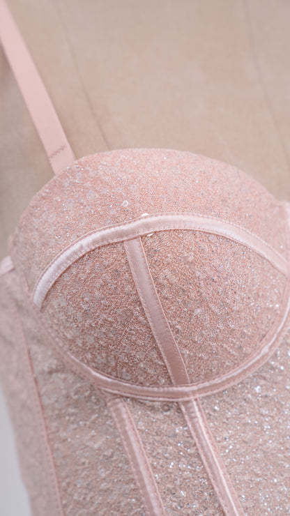 Midnight Spark Corset Pink