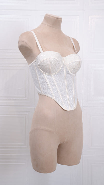 Midnight Spark Corset Beige