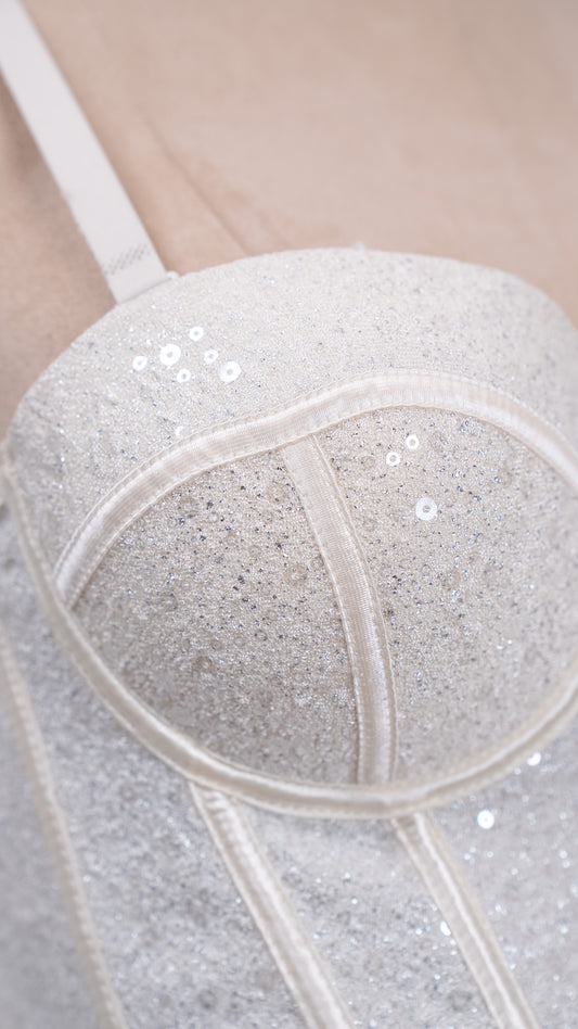 Midnight Spark Corset Beige