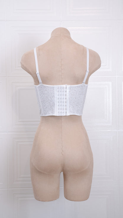 Midnight Spark Corset White