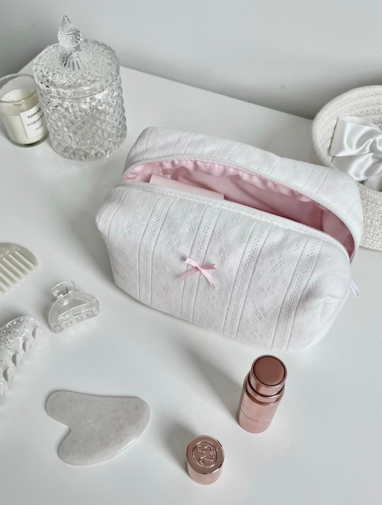 Petite Bow Makeup Bag