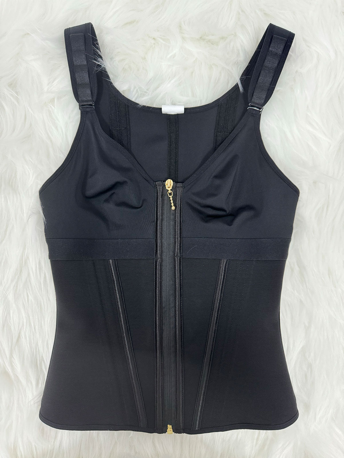 Women's Leopard Print Vest Tummy Control Waist Trainer With Bra