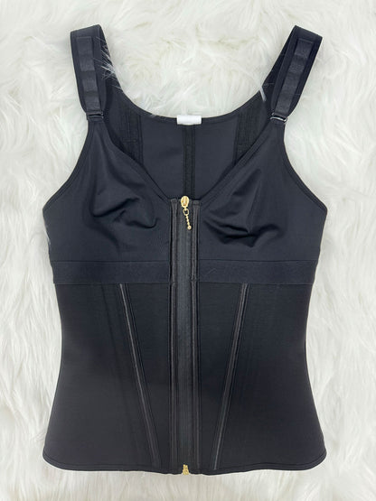 Women's Leopard Print Vest Tummy Control Waist Trainer With Bra