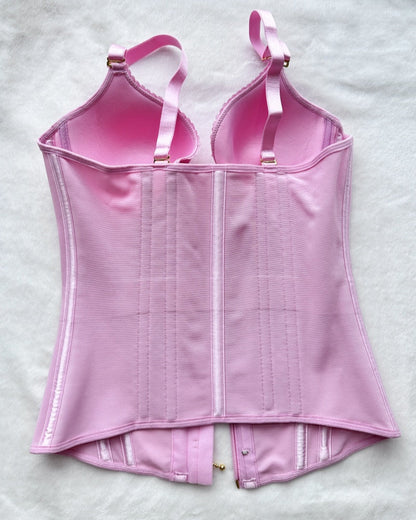 Fajas Colombianas Love Pattern Corset Top Tummy Tuck Waist Trainer