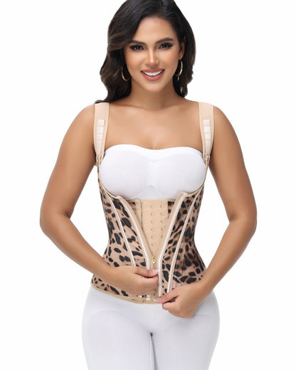 Waist Trainer for Women Body Shaper Corset Vest Tank Top with Steel Bones