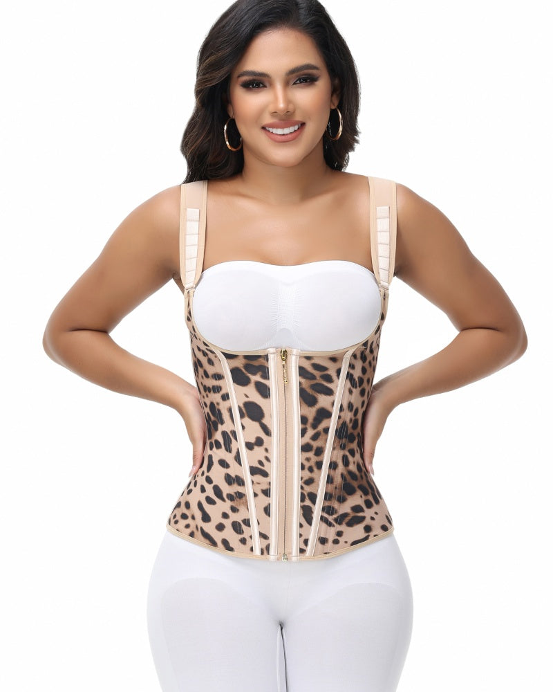 Waist Trainer for Women Body Shaper Corset Vest Tank Top with Steel Bones
