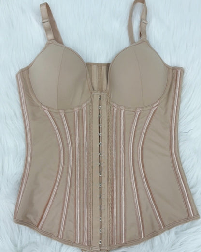 Fajas Colombianas Lace Trimmed Underwire Corset Tummy Control Waist Trainer