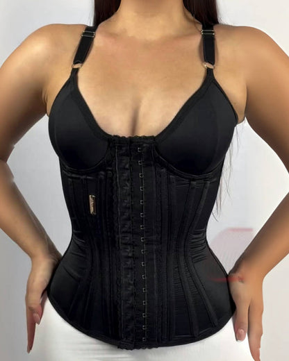 Fajas Colombianas Lace Trimmed Underwire Corset Tummy Control Waist Trainer