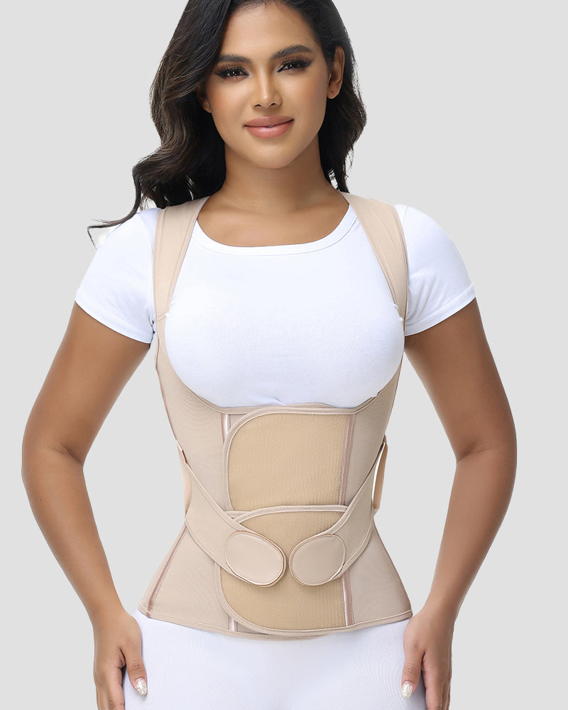 Fajas Colombianas Waist Trainer Posture Corrector Corset With Back Support